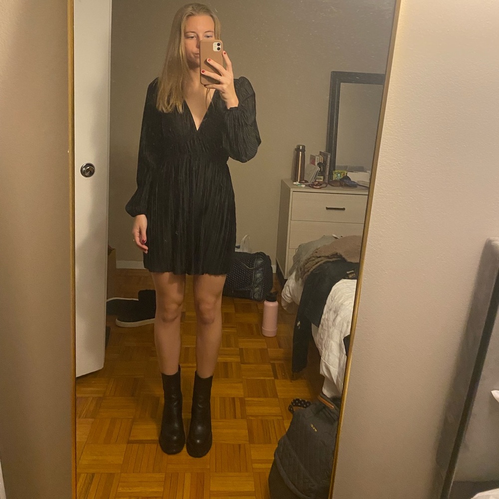 Black long sleeve dress from Zara. Brand new never worn!